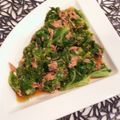 tikariri's cooksnap of when they made ツナとわさび菜の中華風サラダ.