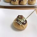 sarikiho's cooksnap of when they made ♬簡単シュークリームたこ焼き♬.