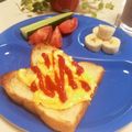 kpえもん♪'s cooksnap of when they made 簡単☆卵トースト♬朝食に☆.