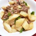 ひかたわ's cooksnap of when they made 長芋と豚肉の炒め物.