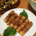 山ばあば's cooksnap of when they made 居酒屋風☆ちくわチーズの肉巻き串焼き.