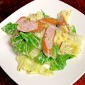 ルぴあ's cooksnap of when they made 春キャベツとウインナーの粒マスタードマヨ.