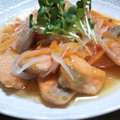 クリーピングタイム☆'s cooksnap of when they made 生鮭の南蛮漬け風　スイートチリソース和え.