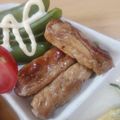 ちーゆづアーちゃん☆'s cooksnap of when they made お弁当にいかが、はんぺんの肉巻き！.