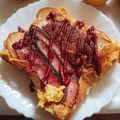 くみ茶☆'s cooksnap of when they made フライパンでチーズハム卵トースト.