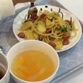 RRelliy's cooksnap of when they made 幼児と食べる！きのこの和風パスタ.