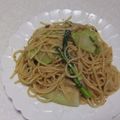 きらり流れ星's cooksnap of when they made アヒージョの残りオイルで‥ペペロンチーノ.