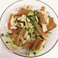 ひろえいく's cooksnap of when they made 蒸し鶏とメンマの簡単ピリ辛ポン酢和え.