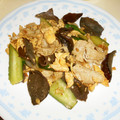 白いぐれーぷ's cooksnap of when they made 豚肉と玉子きくらげの炒めもの(木須肉).