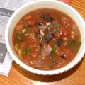 takako6262's cooksnap of when they made アメリカの南米風黒豆スープ.