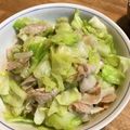 クックX4GZEJ☆'s cooksnap of when they made 春キャベツと豚バラ肉の塩炒め.