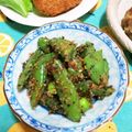 たまさぶろうの部屋's cooksnap of when they made スナップエンドウのごま和え.