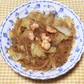 わたさな2016's cooksnap of when they made 中華鍋でエビ・キャベツの春雨炒め.