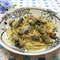 toraちゃん♪'s cooksnap of when they made 牡蠣缶 スモーク オイル漬けのパスタ.