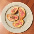 3yes's cooksnap of when they made 生ハムのタルティーヌ.