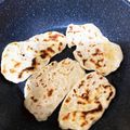 mikimoon's cooksnap of when they made フライパンで焼く☆簡単ナン♪ピザ生地にも.