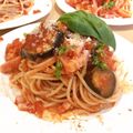 ＠もちぷりん's cooksnap of when they made 簡単でおすすめ！牡蠣のトマトパスタ.