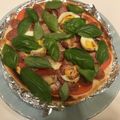花花里's cooksnap of when they made ベーコン＆ルッコラのピザ.
