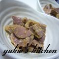 yukiはぴ's cooksnap of when they made 砂肝の七味 味噌あえ☆.