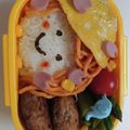 やーちゃんとシュシュ's cooksnap of when they made 簡単★幼稚園お弁当 スパゲティ頭の女の子.