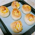 ♪メルリナ♪'s cooksnap of when they made 30分で完成！？不思議パンのコーンパン.