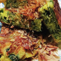 monjimari's cooksnap of when they made 新玉ねぎの葉のもっちもちなお好み焼き♬.