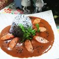虹色♪︎ちゅーりっぷ's cooksnap of when they made 華麗（カレー）に黒すり胡麻ライス.