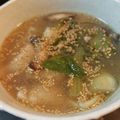 えりぺこ's cooksnap of when they made お母さんの水餃子とチンゲン菜の生姜スープ.
