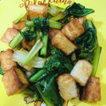 優木星's cooksnap of when they made ♡簡単♡小松菜と厚揚げのバター醤油炒め♡.