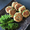 Snefnug's cooksnap of when they made 塩昆布とオクラで生おからのしっとりお焼き.