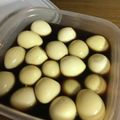 じゅ～ま～'s cooksnap of when they made お酒のつまみに!うずらの卵の醤油漬け.