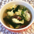 tikariri's cooksnap of when they made ほうれん草と卵のかきたまコンソメスープ.