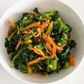 まめ郎's cooksnap of when they made 菜の花とえのき・人参の辛子味噌あえ♪.