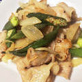 そらいろ猫's cooksnap of when they made 豚肉＆おくら＆玉ねぎのめんつゆ炒め.