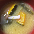 mitimiya's cooksnap of when they made 　かぼちゃと小松菜のみそ汁.