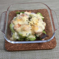 horseland's cooksnap of when they made そら豆と鮭のチーズ焼き.