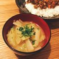 もんレシピ's cooksnap of when they made 簡単５分☆大根とキャベツのお味噌汁.