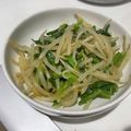 mshangover's cooksnap of when they made レンジで簡単♡ニラともやしの中華和え.