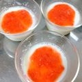 あおちゃん's cooksnap of when they made 簡単 ミルクプリン いちごソース.