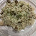 te_sanae's cooksnap of when they made 簡単！鶏肉ときのこのチーズリゾット.