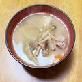 乙川日奈's cooksnap of when they made 大豆のお肉で＊具だくさん食べる味噌汁.
