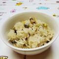 雪国panda's cooksnap of when they made 簡単☆枝豆とあさりの炊き込みご飯.