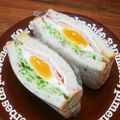YCHキッチン's cooksnap of when they made 春キャベツと目玉焼きのサンドイッチ.