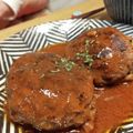 yan33's cooksnap of when they made 簡単デミグラスソース煮込みハンバーグ.