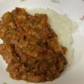クックQD9AQU☆'s cooksnap of when they made 肉感あふるる挽肉とレンコンの無水カレー.
