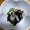 なっちゃん３１１'s cooksnap of when they made カニカマとわかめと胡瓜の酢の物.