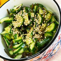 ♪ミチル♪'s cooksnap of when they made 塩昆布とたたき胡瓜のごま和え.