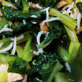 ★お結び☆'s cooksnap of when they made 簡単♪小松菜•油揚げ•じゃこの煮びたし♡.