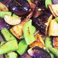 なっはん's cooksnap of when they made なすとスナップエンドウの梅ジソ炒め.