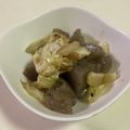 papikun's cooksnap of when they made こんにゃくの塩にんにく炒め.